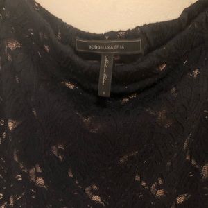 Off shoulder/boat neck lace dress